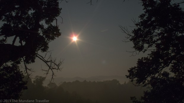 Full Moon in the jungle of Laos - View from a treehouse 2