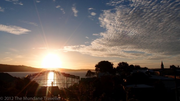 Sunset in the Lake District of Chile - Ancud
