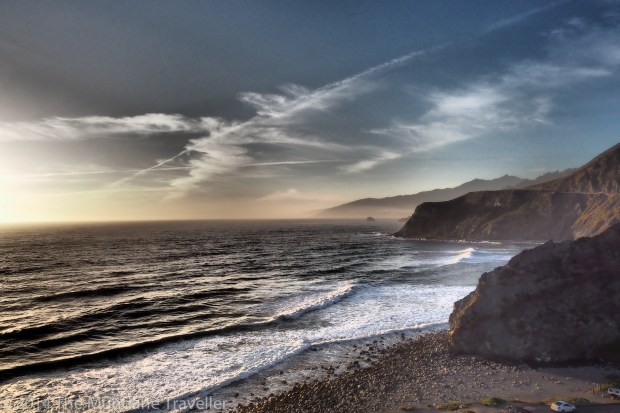 Sunset on Highway One. Olympus OMD EM-1, 12-40 / 2.8 (Dramatic Filter)